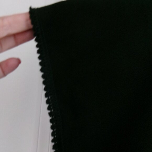 New Cuban Mambo Mini Dress Jet Black Batwing Sleeve Cover-up Beach Dress M / S - Picture 15 of 15